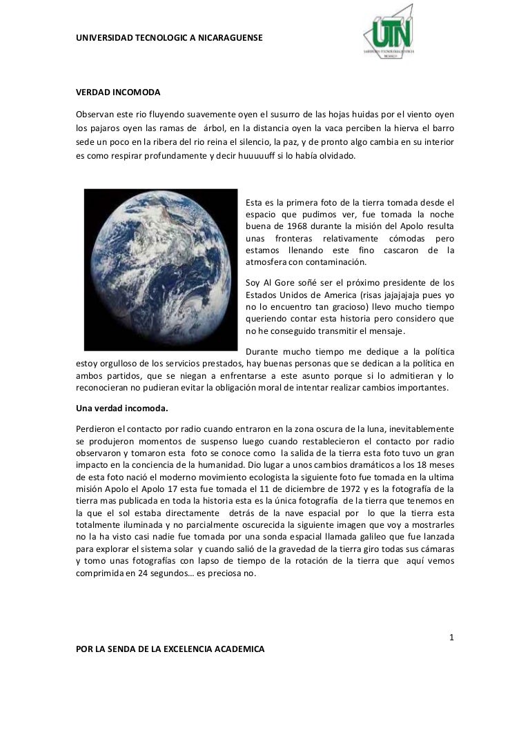 Una Verdad Incomoda Finalizada