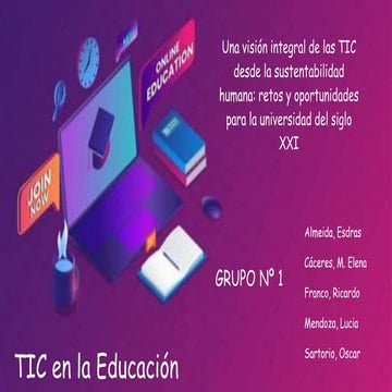 Una vision integral de las tic | PPTX