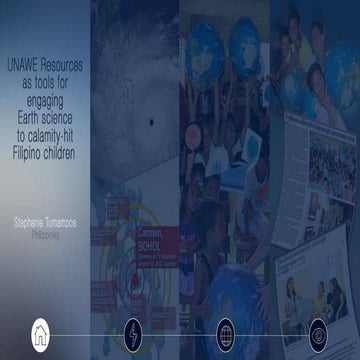 UNAWE resources as tools for engaging earth science to calamity hit Filipino ...
