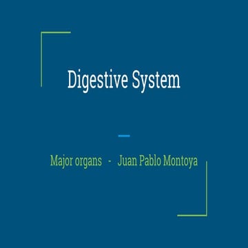 The digestive system | PPTX