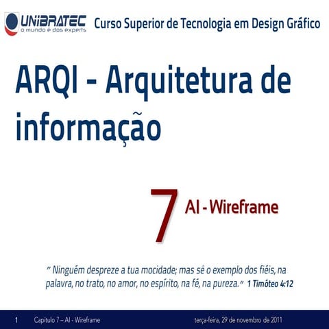 Unb   2011.2 - arqi - 07 - ai - wireframe