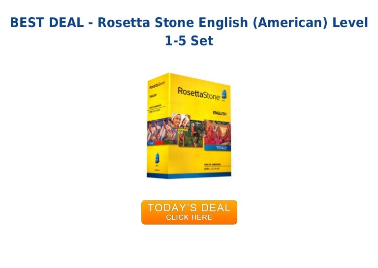 Unbeatable price rosetta stone english american level 15 set