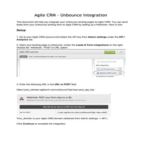 Unbounce Plugin Set Up Guide