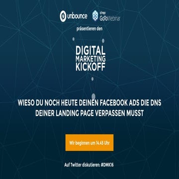 [Webinar] Wieso du noch heute deinen Facebook Ads die DNS deiner Landing Page...