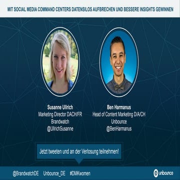 DMKwomen 2017 Mit Social Media Command Centers   Datensilos aufbrechen und be...