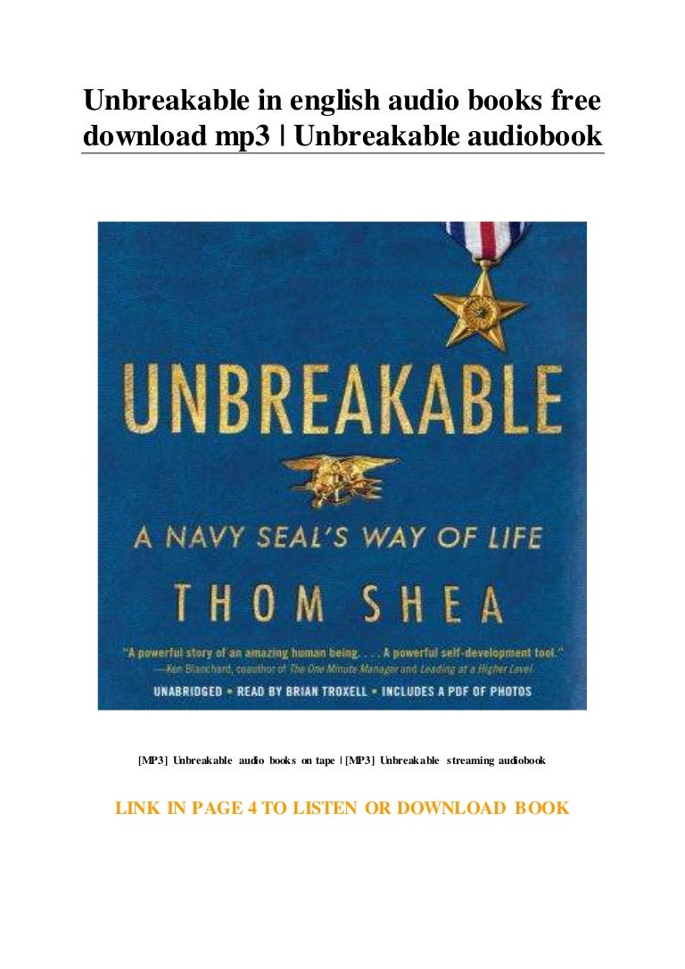 Unbreakable In English Audio Books Free Download Mp3 Unbreakable Au 