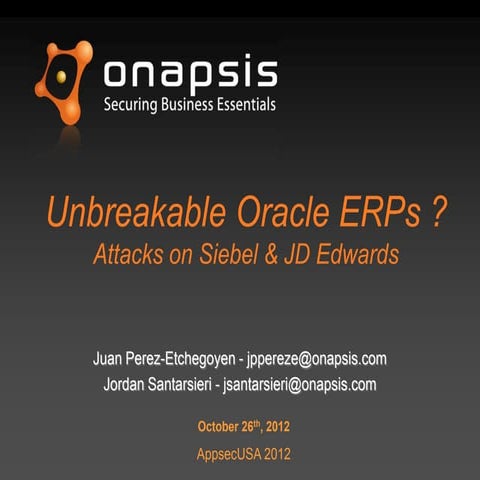 Unbreakable oracle er_ps_siebel_jd_edwards