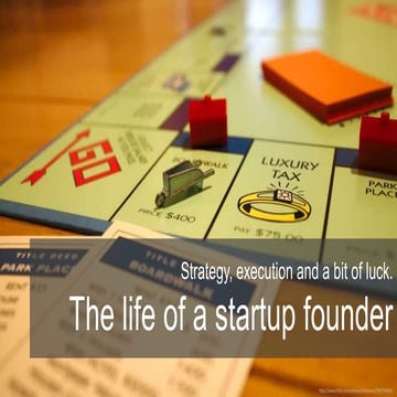 Strategy, execution, and a bit of luck - Startup Founder's Dream