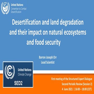 The Scientific Conceptual Framework for Land Degradation Neutrality | PDF