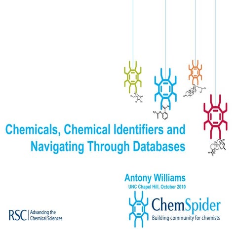 Chemicals, Chemical Identifiers and Navigating Through Databases