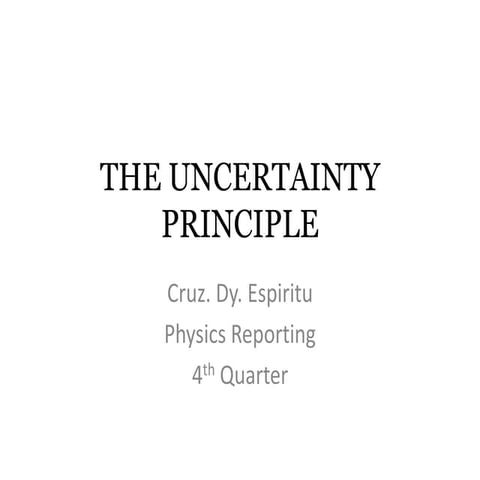 Uncertainty