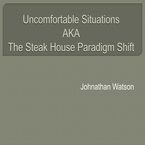 Uncomfortable situations | PPTX