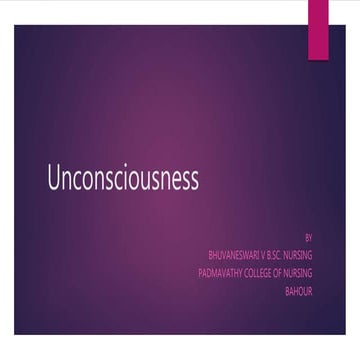 Unconsciousness