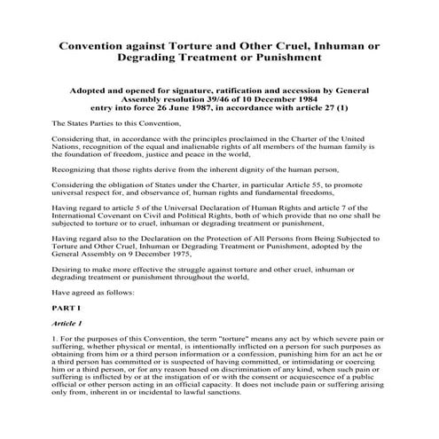 Un convention against torture (1)