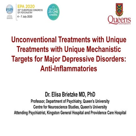 Unconventional treatments with unique treatments with unique mechanistic