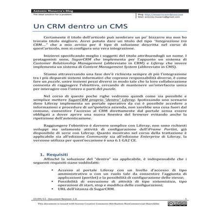 Un CRM dentro un CMS v1.0