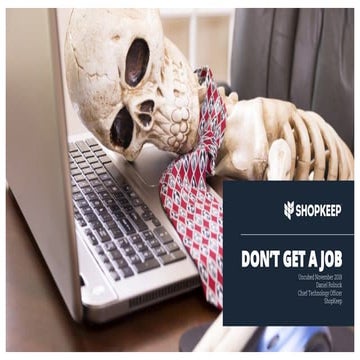 Don't Get a Job - Jobs are for Suckers