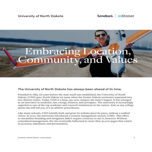 University of North Dakota Case Study