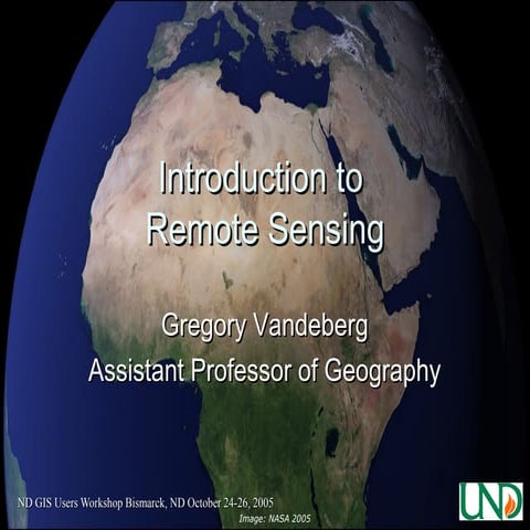 Remote sensing