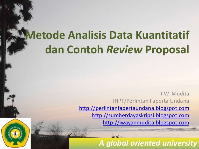 Metode Analisis Data Kuantitatif