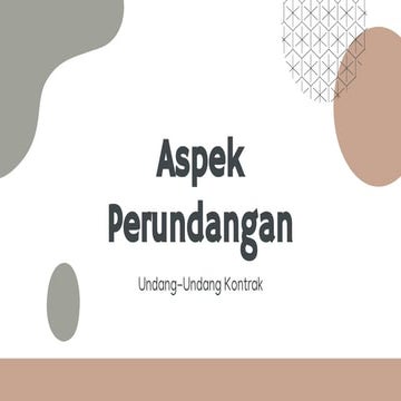 undang-undang kontrak