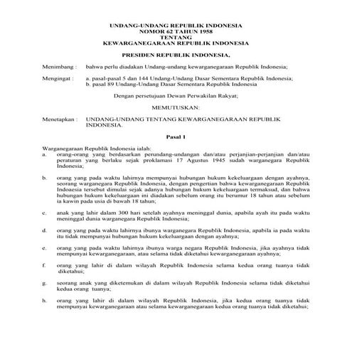 Undang undang no-62_tahun_1958