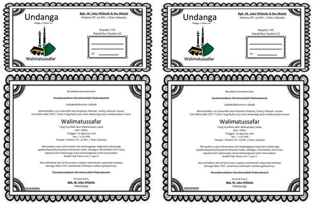 Undangan Walimatussafar atau Haji 2.docx