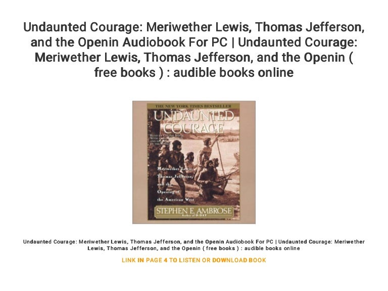 Undaunted courage image