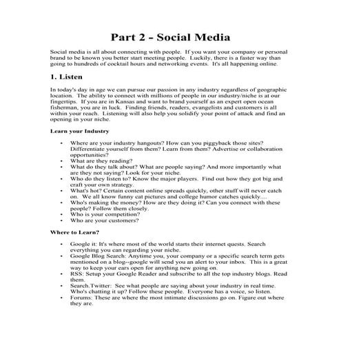 Under30 Social Media