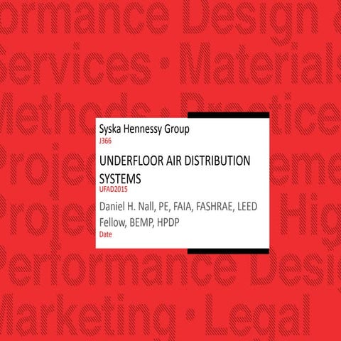 Underfloor Air Distribution