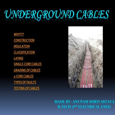 Underground cables