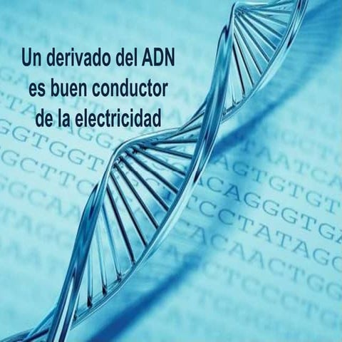 Un derivado del adn es buen conductor de la electricidad