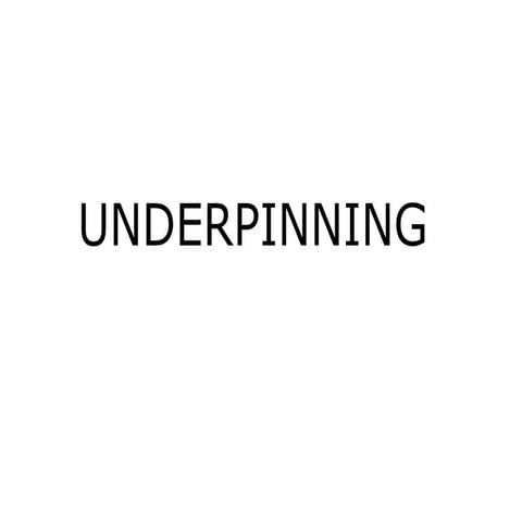Underpinning