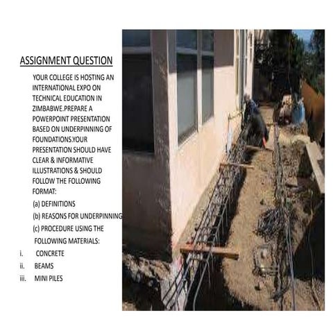 Underpinning presentation  chakamba