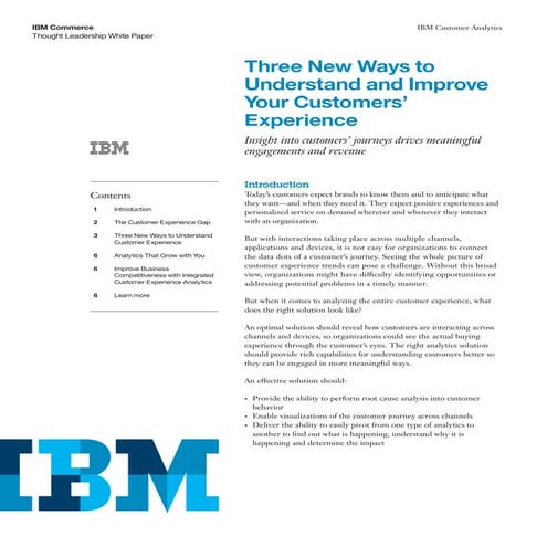 3 New ways to Improve and Understand your Customers Experience