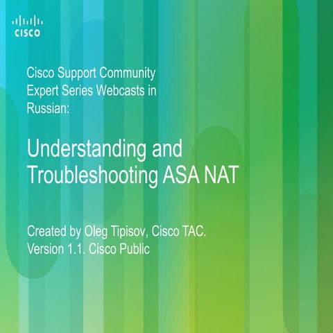 Understanding and Troubleshooting ASA NAT
