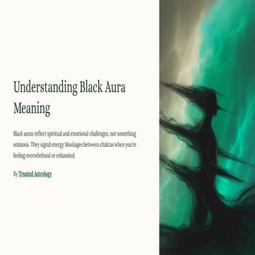 Black Aura Meaning: Most Frequently Asked Questions Answered