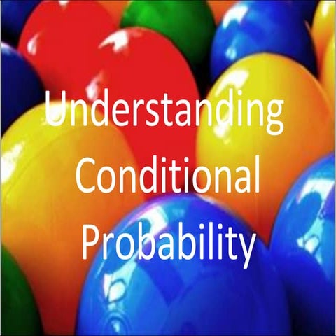 Understanding  Conditional Probability