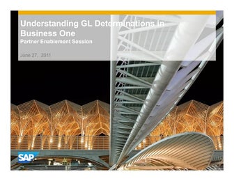Understanding GL determinations in SAP Business One