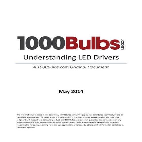 LED Drivers - Understanding LED Drivers