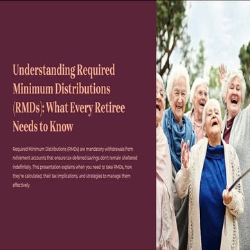An Overview of Required Minimum Distributions