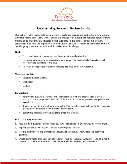 Understanding Structural Racism Act...