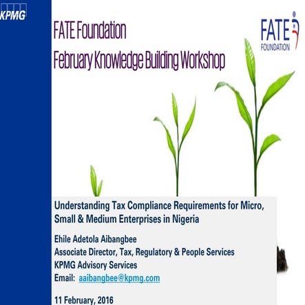 Understanding Tax Compliance Requirements for Nigerian MSMEs