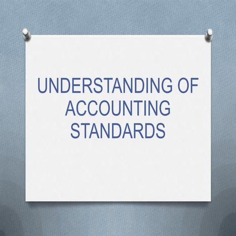 Understanding accounting standards