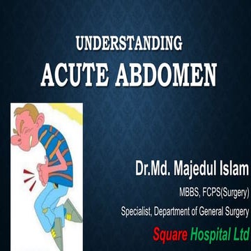 Understanding acute abdomen