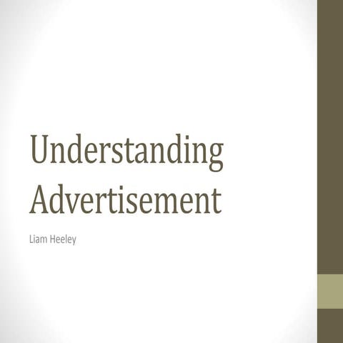 Understanding advertising