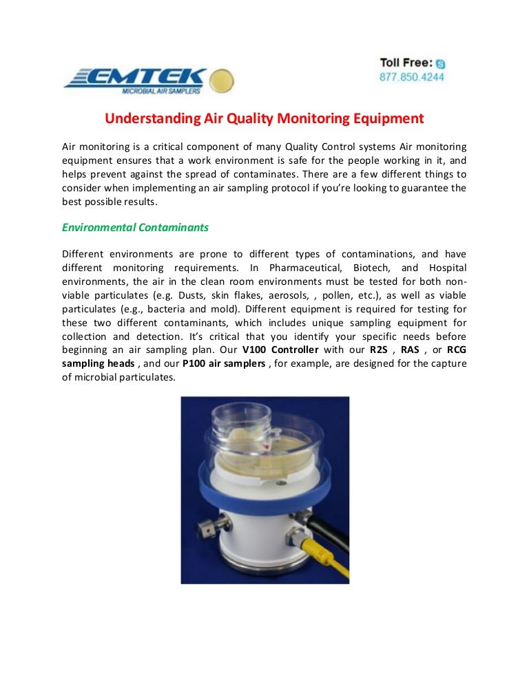 Understanding Air Monitoring Equipment