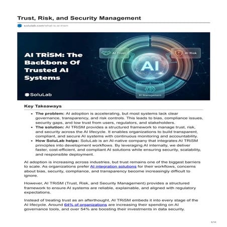 Comprehensive Framework for AI Trust, Risk, and Security Management (AI ...