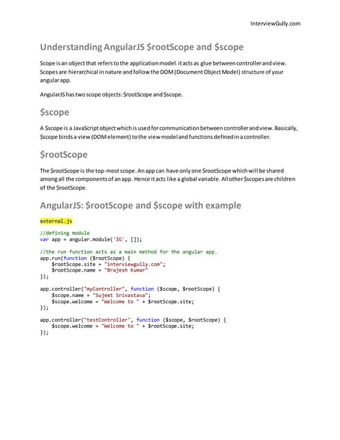 Understanding angular js $rootscope and $scope