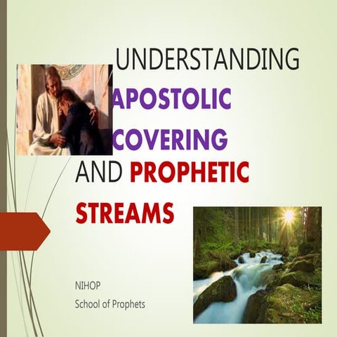 Understanding Apostolic Covering and Prophetic Streams